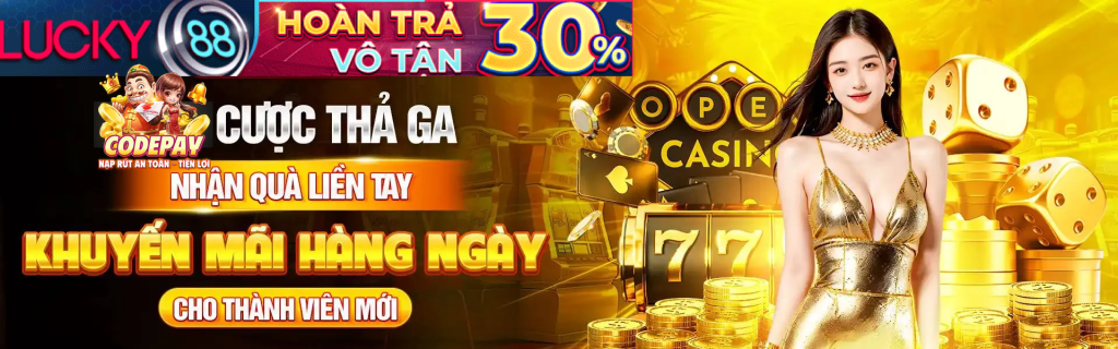 Banner win88apps - Khuyến mãi hấp dẫn từ Lucky88
